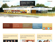 Tablet Screenshot of dalsethdental.com